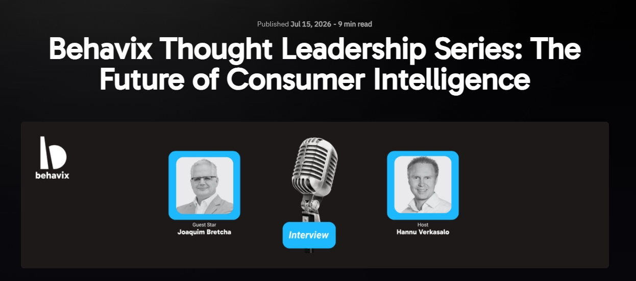 Joaquim Bretcha inteview with Behavix. The future of Market Research